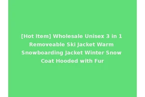 [Hot Item] Wholesale Unisex 3 in 1 Removeable Ski Jacket Warm Snowboarding Jacket Winter Snow Coat Hooded with Fur