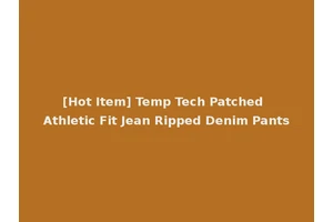 [Hot Item] Temp Tech Patched Athletic Fit Jean Ripped Denim Pants
