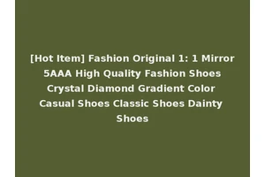 [Hot Item] Fashion Original 1: 1 Mirror 5AAA High Quality Fashion Shoes Crystal Diamond Gradient Color Casual Shoes Classic Shoes Dainty Shoes