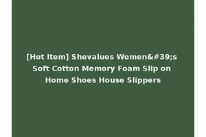 [Hot Item] Shevalues Women's Soft Cotton Memory Foam Slip on Home Shoes House Slippers