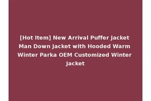 [Hot Item] New Arrival Puffer Jacket Man Down Jacket with Hooded Warm Winter Parka OEM Customized Winter Jacket