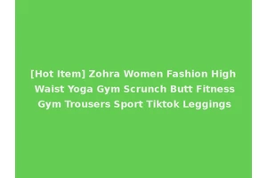 [Hot Item] Zohra Women Fashion High Waist Yoga Gym Scrunch Butt Fitness Gym Trousers Sport Tiktok Leggings