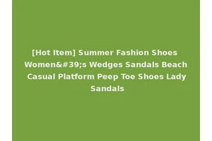 [Hot Item] Summer Fashion Shoes Women's Wedges Sandals Beach Casual Platform Peep Toe Shoes Lady Sandals