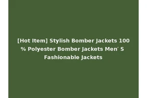 [Hot Item] Stylish Bomber Jackets 100% Polyester Bomber Jackets Men′ S Fashionable Jackets