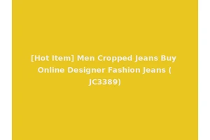 [Hot Item] Men Cropped Jeans Buy Online Designer Fashion Jeans (JC3389)