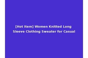 [Hot Item] Women Knitted Long Sleeve Clothing Sweater for Casual