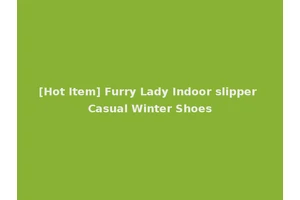 [Hot Item] Furry Lady Indoor slipper Casual Winter Shoes