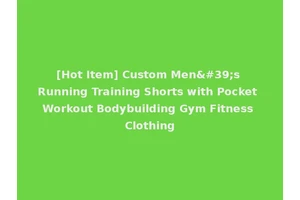 [Hot Item] Custom Men's Running Training Shorts with Pocket Workout Bodybuilding Gym Fitness Clothing