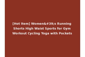 [Hot Item] Women's Running Shorts High Waist Sports for Gym Workout Cycling Yoga with Pockets
