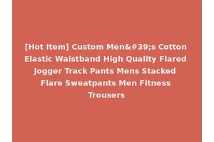 [Hot Item] Custom Men's Cotton Elastic Waistband High Quality Flared Jogger Track Pants Mens Stacked Flare Sweatpants Men Fitness Trousers