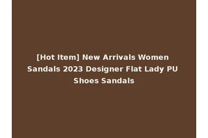 [Hot Item] New Arrivals Women Sandals 2023 Designer Flat Lady PU Shoes Sandals