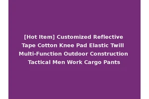 [Hot Item] Customized Reflective Tape Cotton Knee Pad Elastic Twill Multi-Function Outdoor Construction Tactical Men Work Cargo Pants