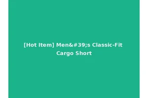 [Hot Item] Men's Classic-Fit Cargo Short