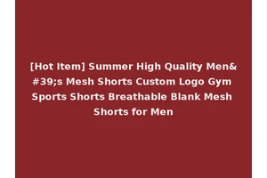 [Hot Item] Summer High Quality Men's Mesh Shorts Custom Logo Gym Sports Shorts Breathable Blank Mesh Shorts for Men