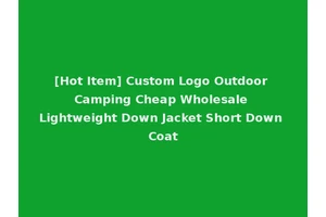 [Hot Item] Custom Logo Outdoor Camping Cheap Wholesale Lightweight Down Jacket Short Down Coat