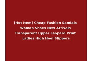 [Hot Item] Cheap Fashion Sandals Woman Shoes New Arrivals Transparent Upper Leopard Print Ladies High Heel Slippers