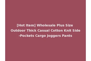 [Hot Item] Wholesale Plus Size Outdoor Thick Casual Cotton Knit Side-Pockets Cargo Joggers Pants
