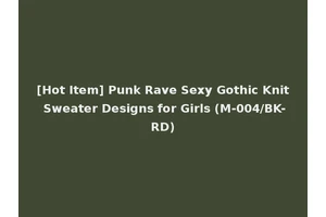 [Hot Item] Punk Rave Sexy Gothic Knit Sweater Designs for Girls (M-004/BK-RD)