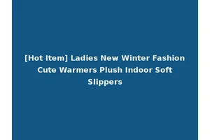 [Hot Item] Ladies New Winter Fashion Cute Warmers Plush Indoor Soft Slippers