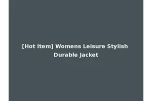 [Hot Item] Womens Leisure Stylish Durable Jacket