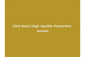[Hot Item] High Quality Promotion Sandal