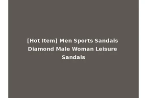[Hot Item] Men Sports Sandals Diamond Male Woman Leisure Sandals