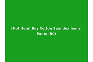 [Hot Item] Boy Cotton Spandex Jeans Pants (B0)