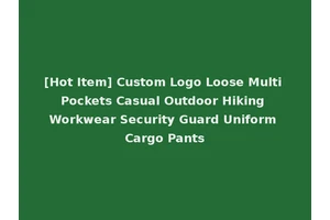 [Hot Item] Custom Logo Loose Multi Pockets Casual Outdoor Hiking Workwear Security Guard Uniform Cargo Pants