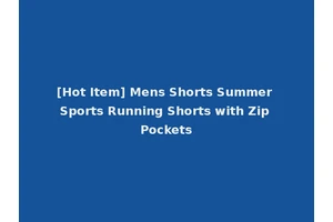 [Hot Item] Mens Shorts Summer Sports Running Shorts with Zip Pockets