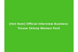 [Hot Item] Official Interview Business Trouse Skinny Women Pant