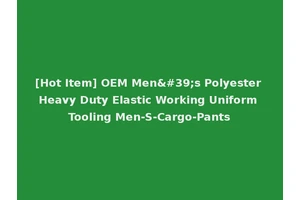 [Hot Item] OEM Men's Polyester Heavy Duty Elastic Working Uniform Tooling Men-S-Cargo-Pants