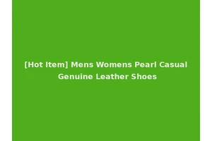 [Hot Item] Mens Womens Pearl Casual Genuine Leather Shoes