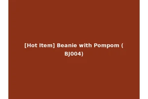 [Hot Item] Beanie with Pompom (BJ004)
