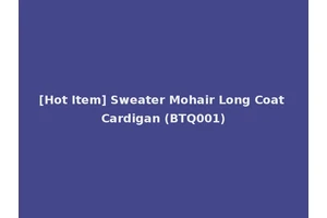 [Hot Item] Sweater Mohair Long Coat Cardigan (BTQ001)