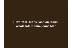 [Hot Item] Mens Fashion Jeans Wholesale Denim Jeans Men