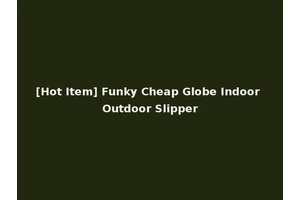 [Hot Item] Funky Cheap Globe Indoor Outdoor Slipper