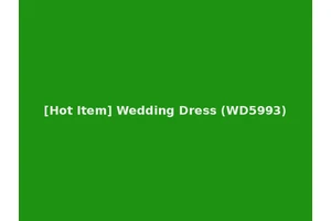 [Hot Item] Wedding Dress (WD5993)