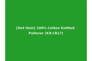 [Hot Item] 100% Cotton Knitted Pullover (KX-CB17)