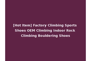 [Hot Item] Factory Climbing Sports Shoes OEM Climbing Indoor Rock Climbing Bouldering Shoes