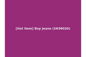 [Hot Item] Boy Jeans (SK99020)