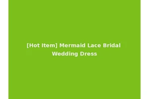 [Hot Item] Mermaid Lace Bridal Wedding Dress