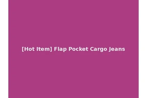 [Hot Item] Flap Pocket Cargo Jeans