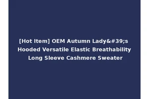 [Hot Item] OEM Autumn Lady's Hooded Versatile Elastic Breathability Long Sleeve Cashmere Sweater
