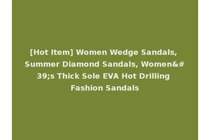 [Hot Item] Women Wedge Sandals, Summer Diamond Sandals, Women's Thick Sole EVA Hot Drilling Fashion Sandals