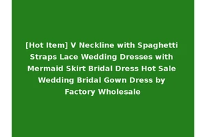[Hot Item] V Neckline with Spaghetti Straps Lace Wedding Dresses with Mermaid Skirt Bridal Dress Hot Sale Wedding Bridal Gown Dress by Factory Wholesale