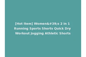 [Hot Item] Women's 2 in 1 Running Sports Shorts Quick Dry Workout Jogging Athletic Shorts