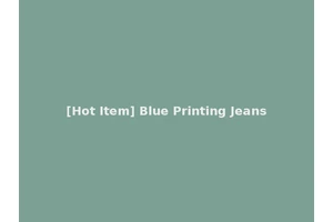 [Hot Item] Blue Printing Jeans