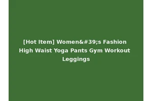 [Hot Item] Women's Fashion High Waist Yoga Pants Gym Workout Leggings