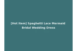 [Hot Item] Spaghetti Lace Mermaid Bridal Wedding Dress