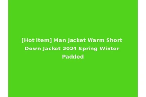 [Hot Item] Man Jacket Warm Short Down Jacket 2024 Spring Winter Padded